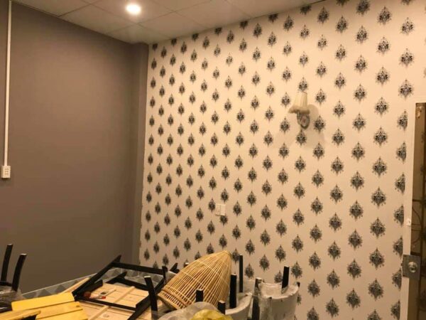 giấy dán tường quán ăn phòng vip arte 4411-2