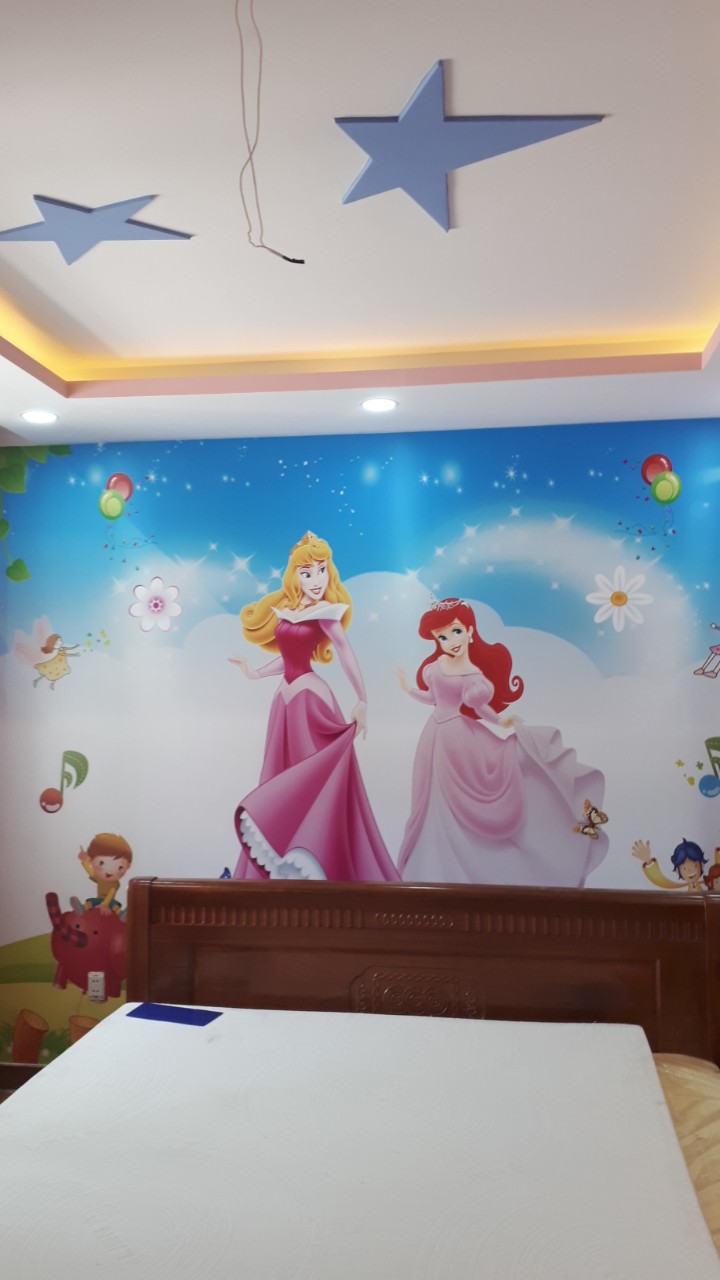 tranh dán tường trẻ em hình công chúa TRANHCONGCHUA