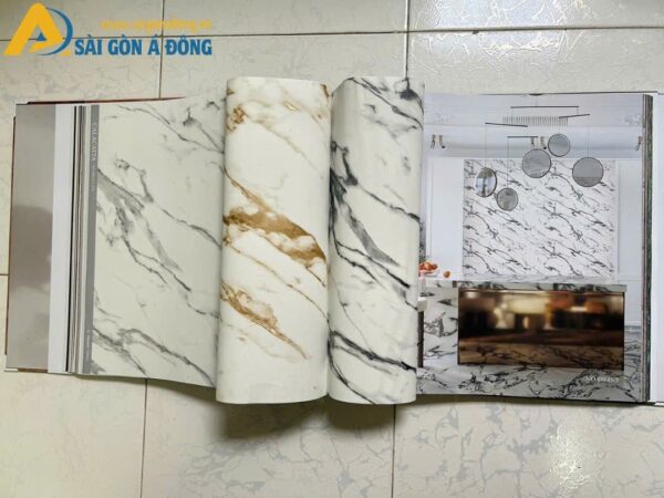 Giấy dán tường đá cẩm thạch calacatta