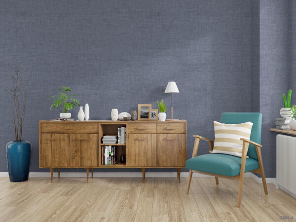 Giấy Dán Tường Màu Xám Xanh BaSe 3808-4