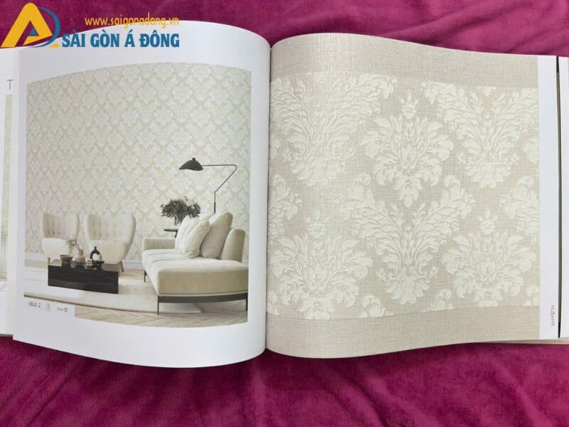 Giấy dán tường phòng khách hoa văn 6840 16 Giấy dán tường phòng khách hoa văn 6840