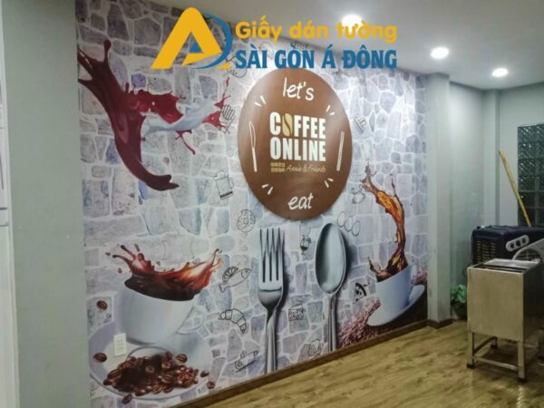 Tranh dán tường 3d cafe quận 8