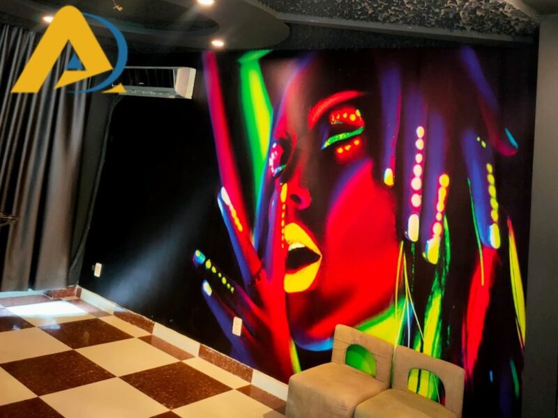 Cửa hàng tranh 3D Á Đông trang trí quán đẹp karaoke