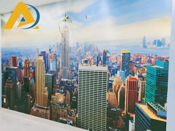 Tranh Dán Tường 3d Thành Phố Mỹ (1)