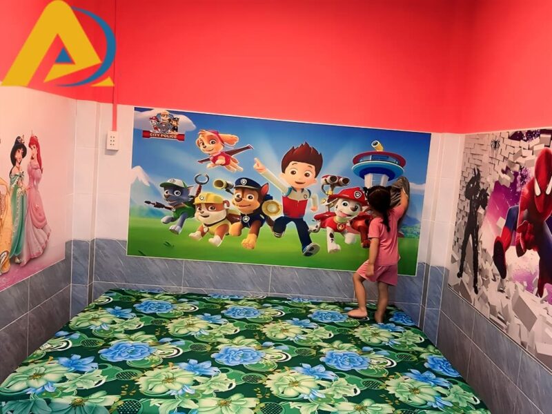 In tranh dán tường đẹp phòng ngủ trẻ em