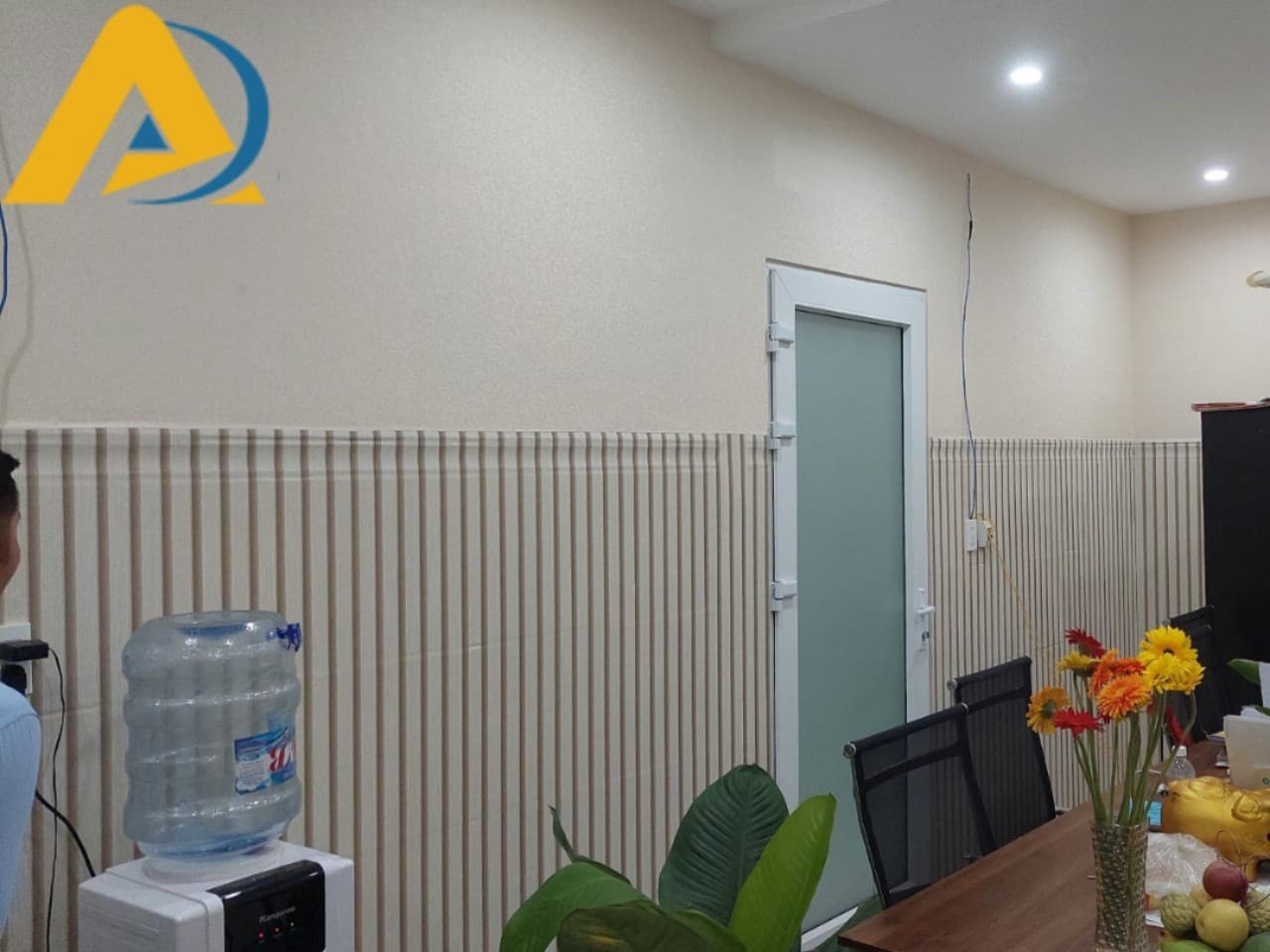 Giấy dán tường 3D giả lam sóng đẹp 4 Giấy Dán Tường Dán Lên Gạch Men (1)