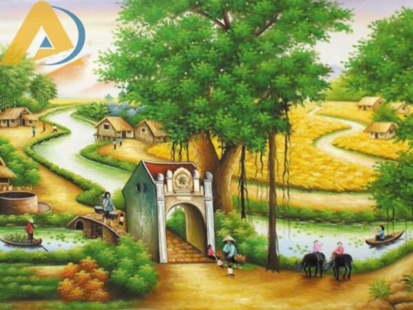 Tranh dán tường thuỷ mặc cho phòng khách - Ảnh 12