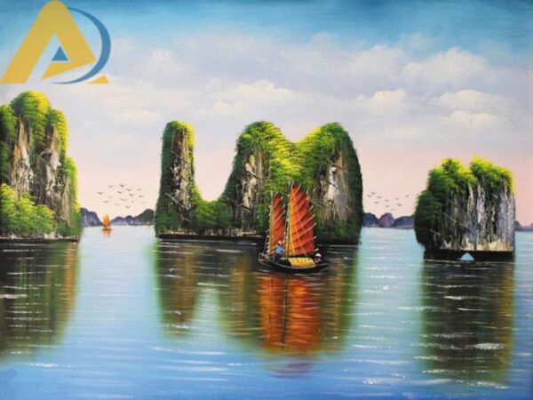 Tranh dán tường thuỷ mặc cho phòng khách - Ảnh 16