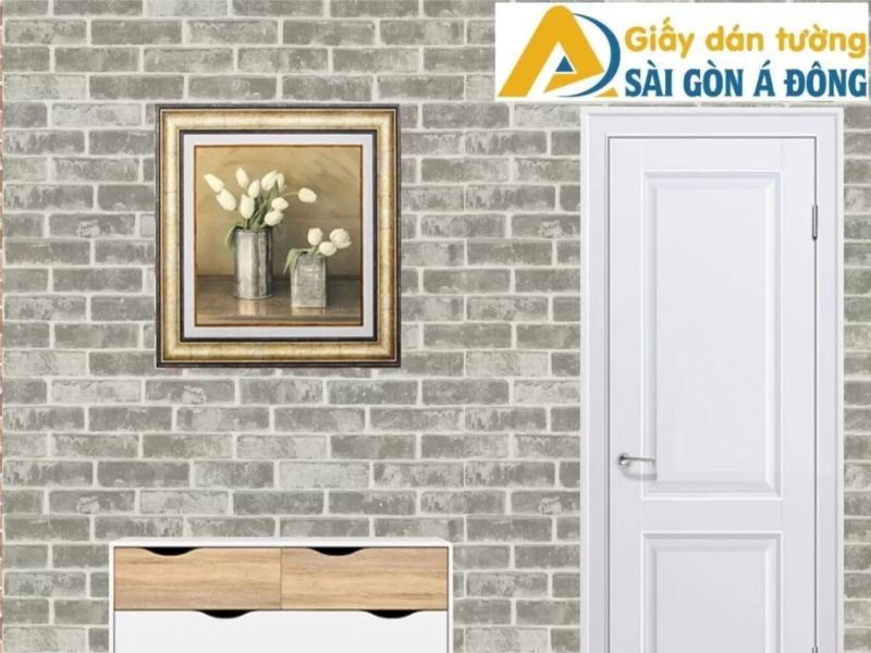 Giấy dán tường phòng ngủ giả gạch – Lựa chọn tinh tế cho không gian ấn tượng