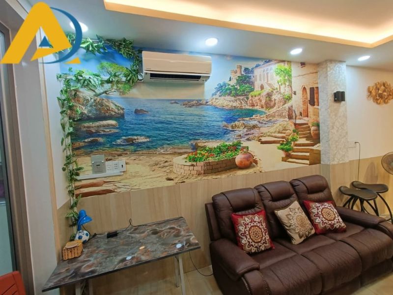 Tranh dán tường phòng khách 83 Lợi ích vượt trội của tranh lụa dán tường phòng khách