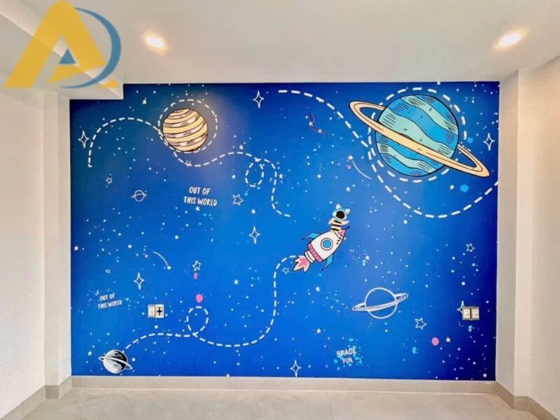 Một số mẫu giấy dán tường phòng bé trai