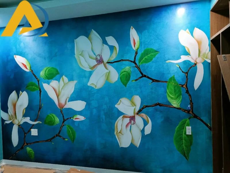 Tranh 3d dán tường phòng khách
