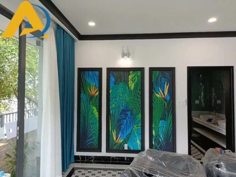 Tranh dán tường phòng khách 84 Tranh dán tường 3D phòng ngủ vợ chồng - trang trí hiện đại cho không gian lãng mạn