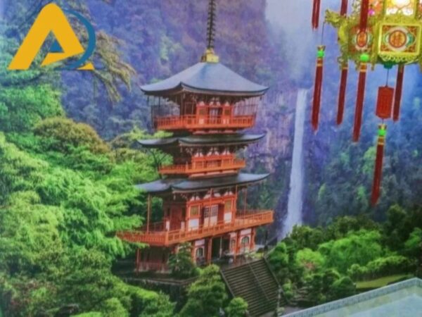 Tranh dán tường phòng thờ phật nhà phố - Ảnh 8