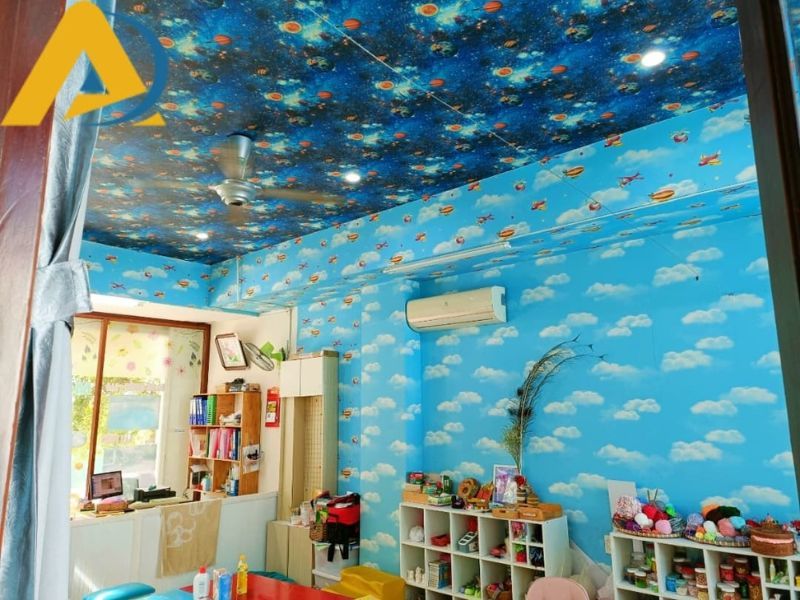 Giấy dán tường phòng học - Tạo không gian học tập sáng tạo và thú vị