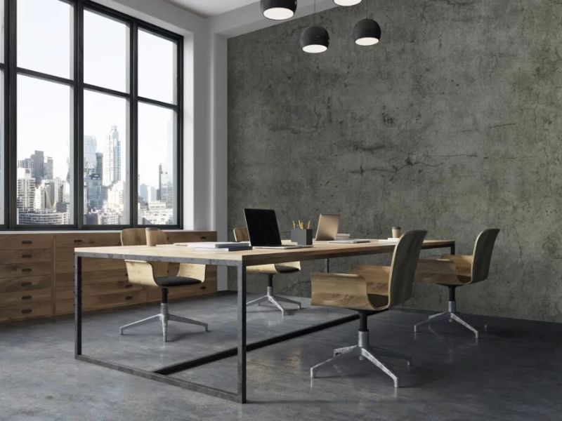 Tranh dán tường phòng khách 82 Giấy dán tường phòng họp