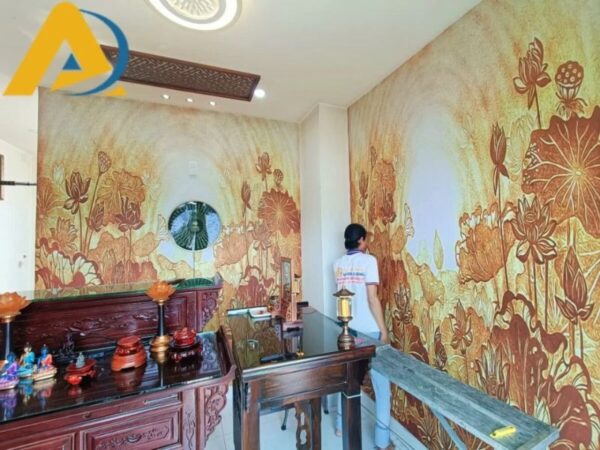 Giấy dán tường phòng thờ gia tiên – Bí quyết mang đến vẻ đẹp trang trọng và hài hòa