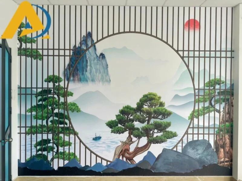 Khám phá ý nghĩa tranh dán tường phong thủy 