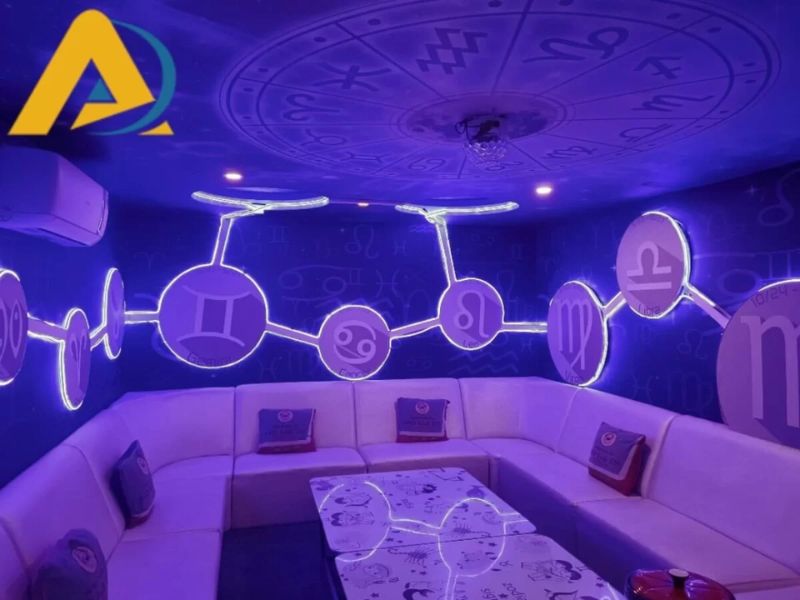Mẫu giấy dán tường phòng karaoke đẹp 
