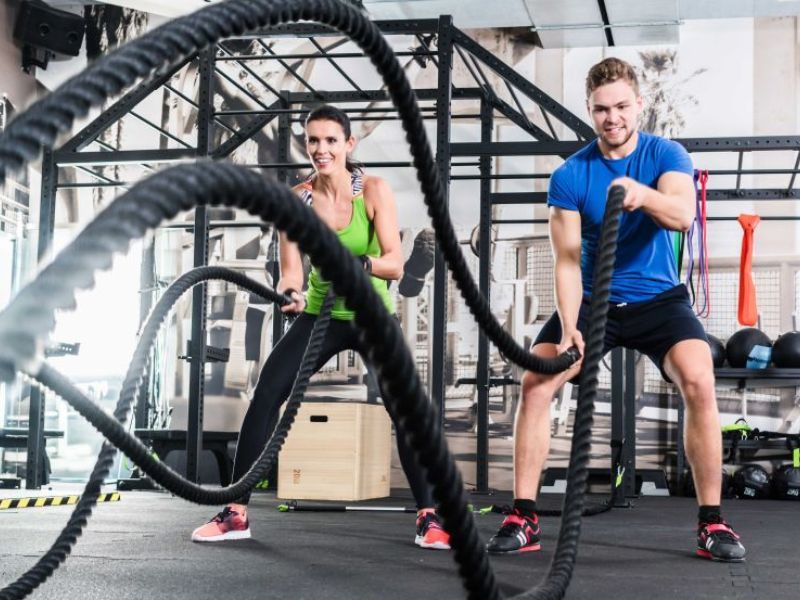 tong hop cac mau tranh dan tuong phong gym hot 3 Tranh dán tường phòng khách