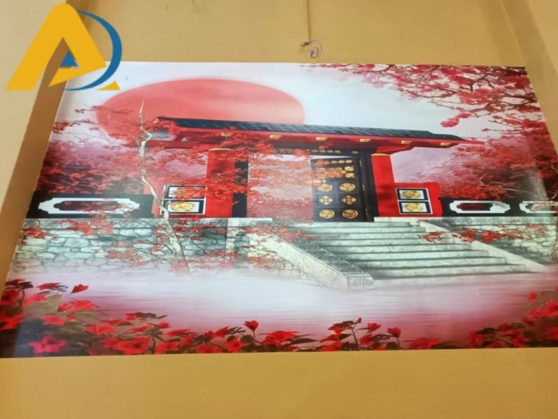 Tranh dán tường phòng trà 