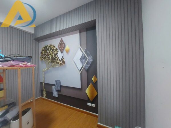 Tranh dán tường phối giấy dán tường
