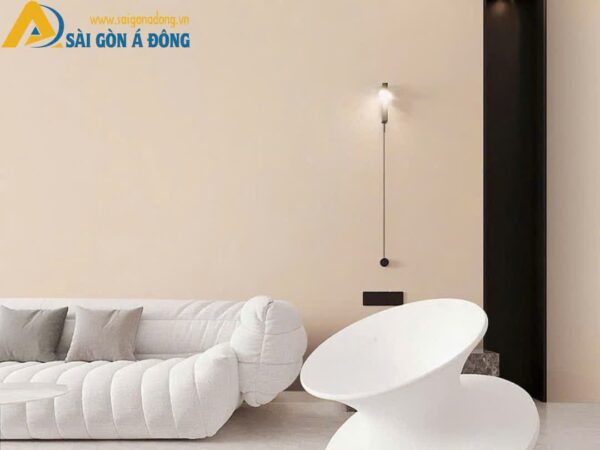 Vải dán tường hoa văn ẩn cho phòng khách - Ảnh 9