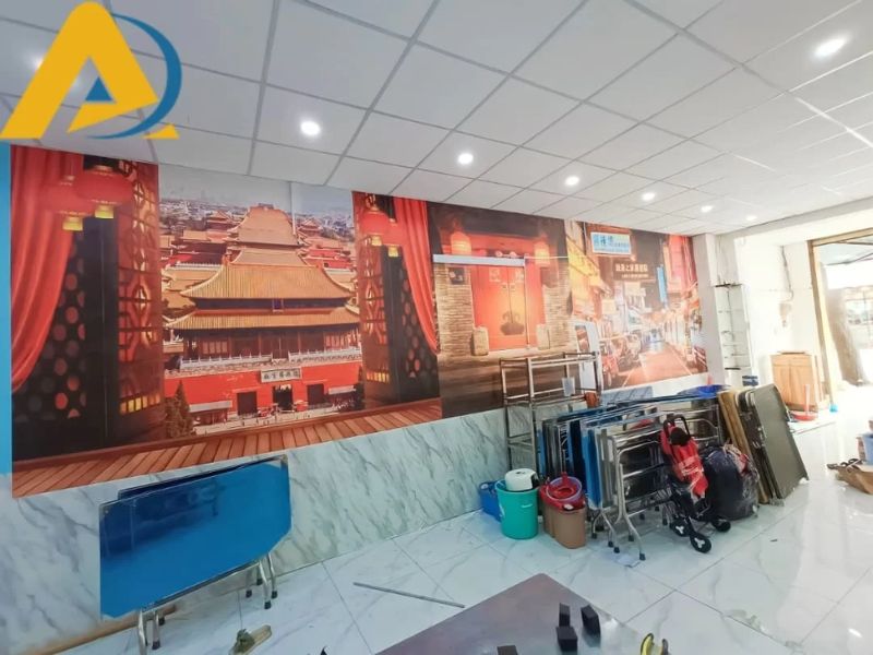 Các điểm cần lưu ý khi chọn tranh dán tường 3d quán ăn 