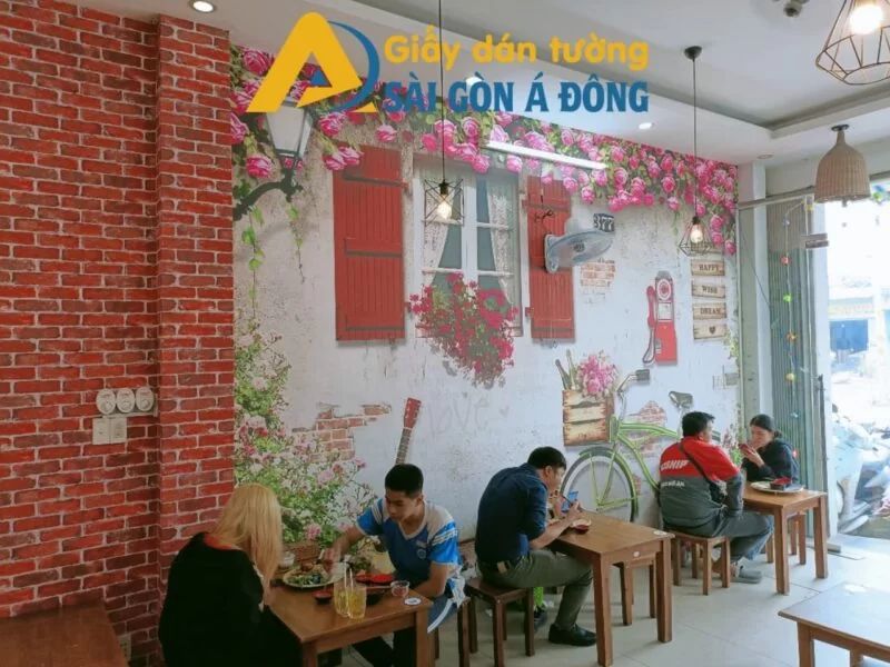 Tranh dán tường phòng khách 86 Địa chỉ cung cấp tranh dán tường bằng gạch uy tín