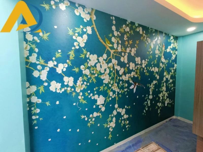 Tranh dán tường phòng khách 83 Lý do bạn nên sử dụng giấy dán tường cho phòng trà