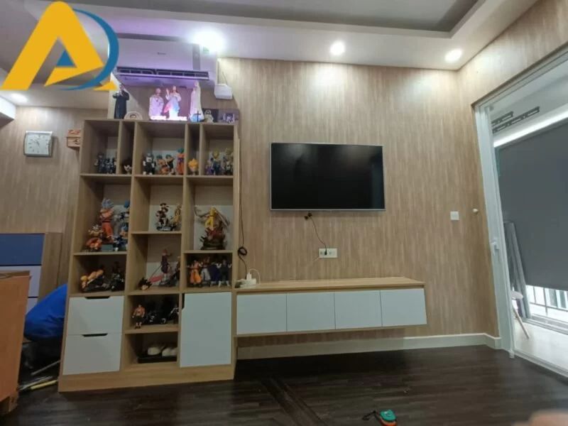 top mau giay dan tuong phong khach dep sang trong nhat Tranh dán tường phòng khách