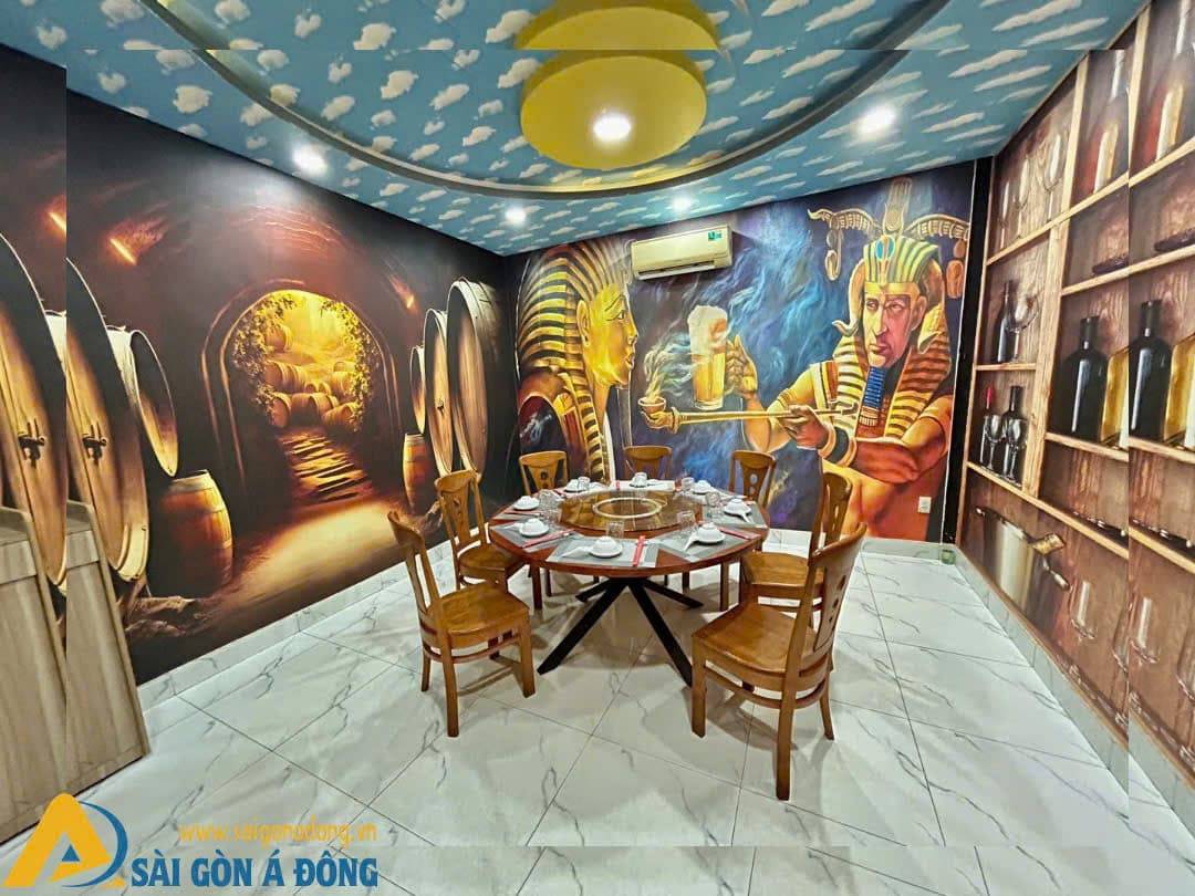 Tranh dán tường phòng Vip cho nhà hàng 2 Tranh dán tường phòng Vip cho nhà hàng - Ảnh 2