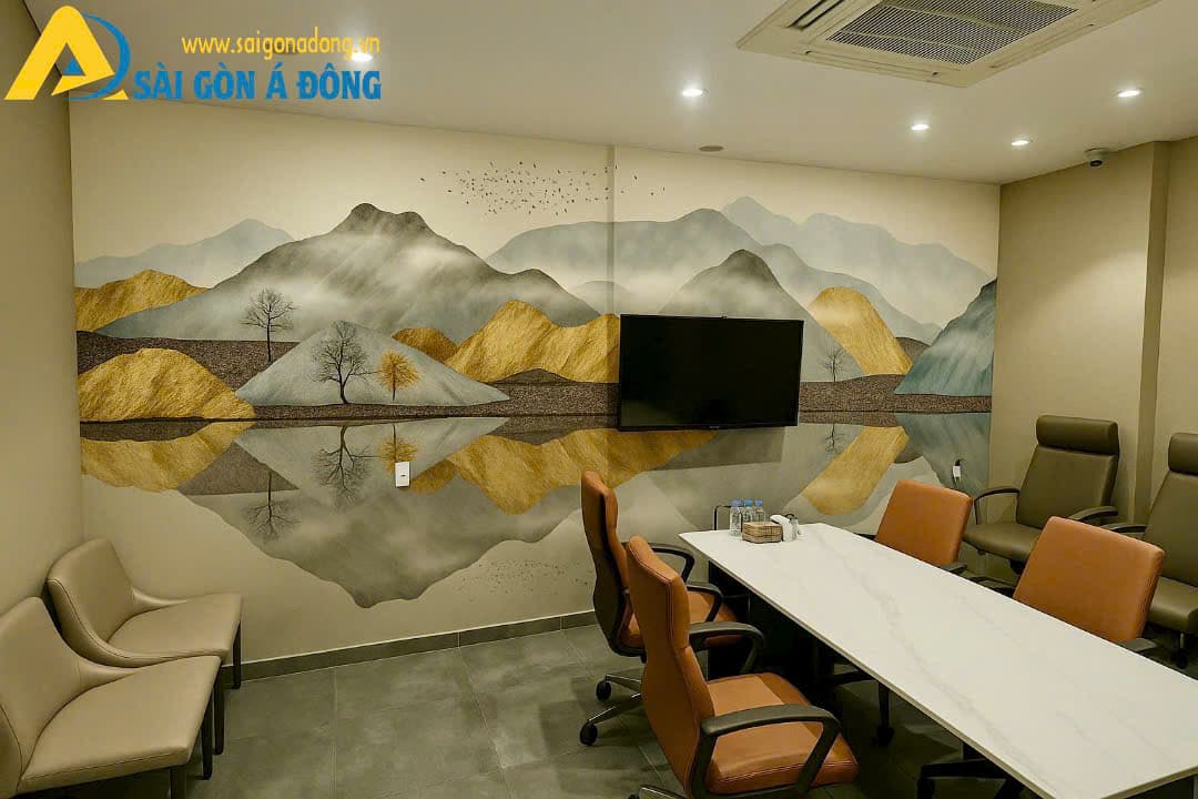 Tranh dán tường văn phòng sếp phong cảnh 2 Tranh dán tường văn phòng sếp phong cảnh - Ảnh 2