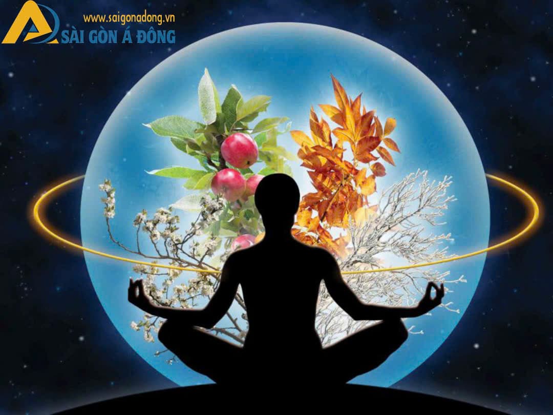 Tranh dán tường yoga ngồi thiền bãi biển 4 Tranh dán tường yoga ngồi thiền bãi biển - Ảnh 4