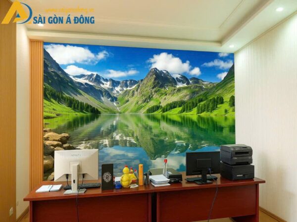 Tranh dán tường văn phòng sếp phong cảnh