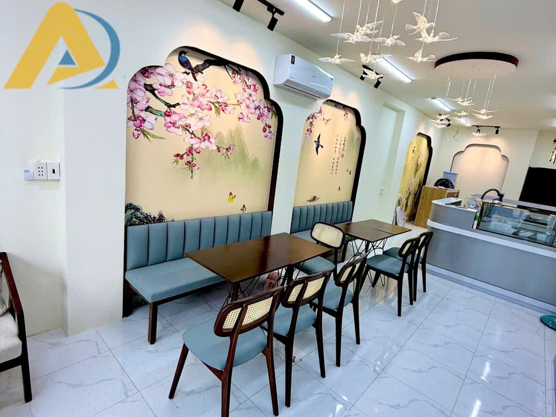 Tranh dán tường quán cafe đường phố cổ 3 Tranh dán tường cổ điển cho quán cafe