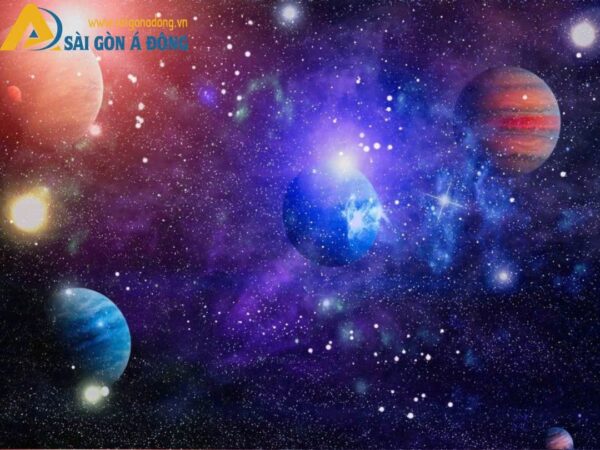 Tranh dán tường ánh quang vũ trụ
