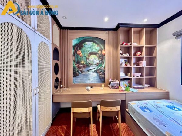 Tranh dán tường indochine cho căn hộ 18 Tranh dán tường phòng học kiểu indochine