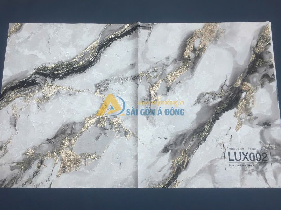 Giấy dán tường 3D đẹp phòng ngủ hiện đại 9 Giấy dán tường giả đá lux 002