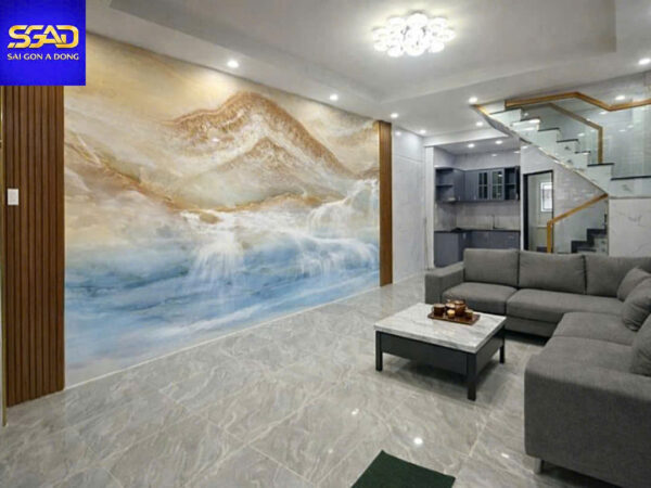 Tranh 3D đẹp phong thuỷ phòng khách - Ảnh 8