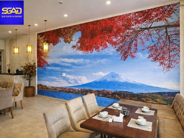 Tranh dán tường nhà hàng địa trung hải - Ảnh 3