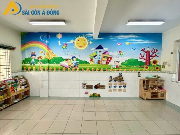 Tranh dán tường trẻ em cây bút chì