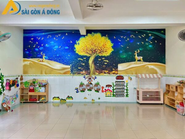 Tranh dán tường trẻ em khu vườn - Ảnh 13