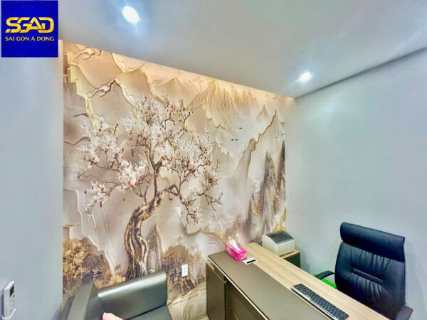 Tranh dán tường phòng giám đốc đẹp