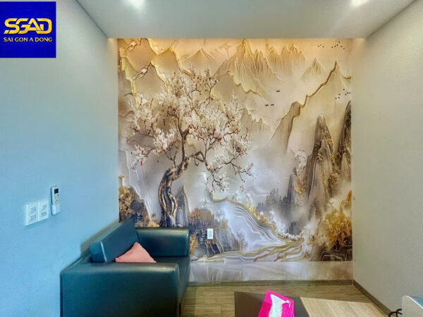 Tranh dán tường phòng giám đốc đẹp