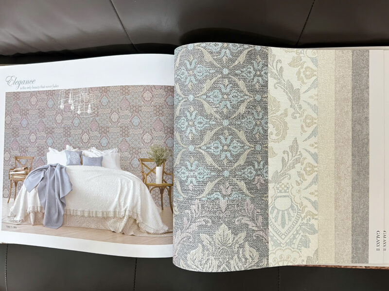 Tranh dán tường phòng khách 98 Mẫu giấy dán tường hoa văn 7302